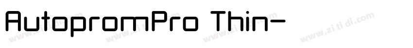 AutopromPro Thin字体转换 AutopromPro Thin字体转换